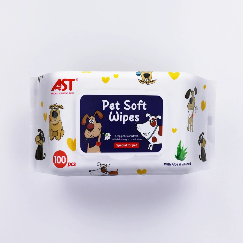 China Manufacturer Pet Cleaning Wet Wipe Disposable Dog Puppy Multi-Purpose Pet Grooming Deodorant Cleaning Wet Wipes