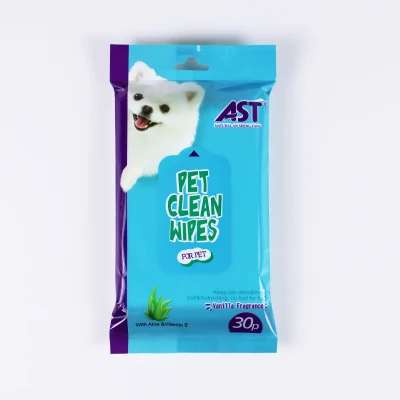 Toallita húmeda de limpieza de dientes de limpieza de mascotas degradable natural de etiqueta privada orgánica