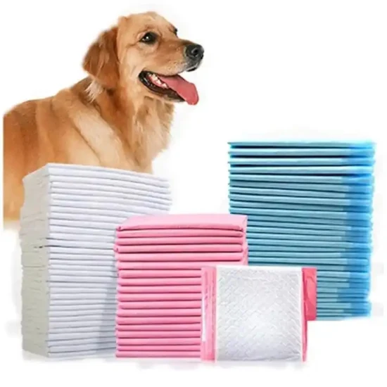 Pañal desechable de secado de orina para mascotas, almohadilla antideslizante para orinal de entrenamiento de perros