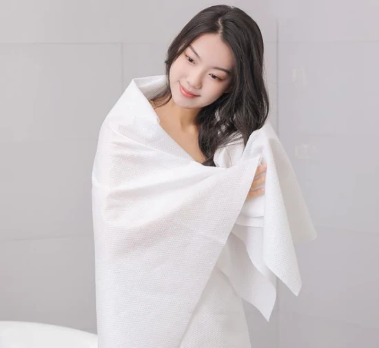 Toallas Desechables, Toalla de baño de viaje desechable de algodón comprimido de tela no tejida portátil promocional personalizada