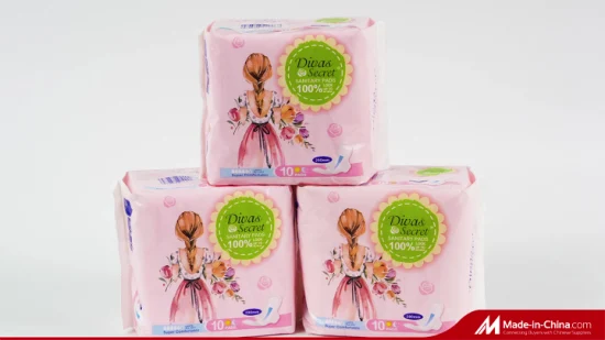 Precio barato muestra gratis Soft Private Label Cotton Sanitary Pad para mujeres